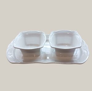 Southern Living Gallery 3-PC Serveware Set Bowls Platter